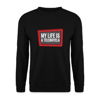 Telenovela Columbianas, émissions hispaniques et feuilletons - Sweat-shirt Unisexe - noir - Devant - Alina (178cm) & Michal (187cm)