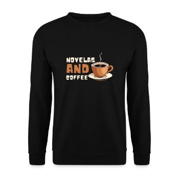 Telenovela Columbianas, émissions hispaniques et feuilletons - Sweat-shirt Unisexe - noir - Devant - Alina (178cm) & Michal (187cm)