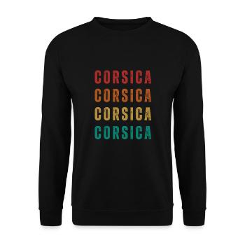 Corse Corsu Corssica 2B Head De Maure Corsica - Sweat-shirt Unisexe - noir - Devant - Alina (178cm) & Michal (187cm)
