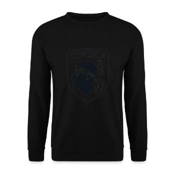 Corse Corsu Corssica 2B Head De Maure Corsica - Sweat-shirt Unisexe - noir - Devant - Alina (178cm) & Michal (187cm)