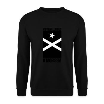 Bandera Independentista Catalana Estelada Negra - Unisex Pullover - Schwarz - Vorne - Alina (178cm) & Michal (187cm)