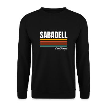 Bandera Independentista Catalana Estelada Negra - Unisex Pullover - Schwarz - Vorne - Alina (178cm) & Michal (187cm)