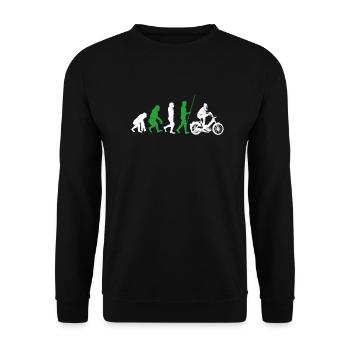 DDR Moped Oldtimer Roller Mofa Scooter 2 Takter - Unisex Sweatshirt - black - Front - Alina (178cm) & Michal (187cm)