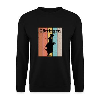 Göttinger Basketball Uni Göttingen Souvenir - Unisex Sweatshirt - black - Front - Alina (178cm) & Michal (187cm)
