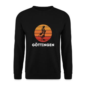 Göttinger Basketball Uni Göttingen Souvenir - Unisex Sweatshirt - black - Front - Alina (178cm) & Michal (187cm)
