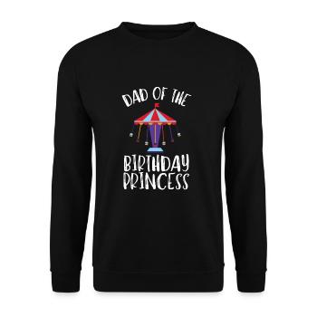Carnival Party Birthday Girl Cumpleaños Carousel - Unisex Pullover - Schwarz - Vorne - Alina (178cm) & Michal (187cm)