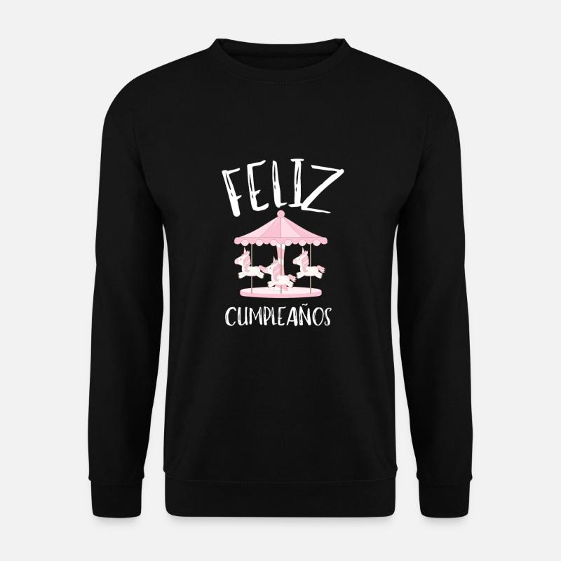 Carnival Party Birthday Girl Cumpleaños Carousel - Unisex Pullover - Schwarz