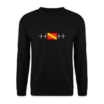 France Alsaca - Sweat-shirt Unisexe - noir - Devant - Alina (178cm) & Michal (187cm)