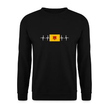 France Auvergne - Unisex Pullover - Schwarz - Vorne - Alina (178cm) & Michal (187cm)