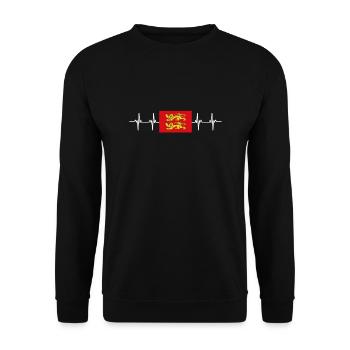 France Normandie - Sweat-shirt Unisexe - noir - Devant - Alina (178cm) & Michal (187cm)