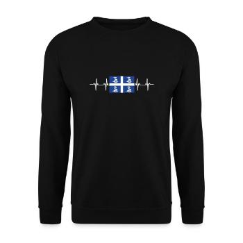 France Martinique - Unisex Sweatshirt - black - Front - Alina (178cm) & Michal (187cm)
