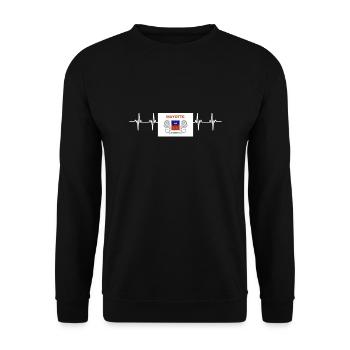 France Mayotte - Unisex Sweatshirt - black - Front - Alina (178cm) & Michal (187cm)