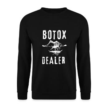 Botox Plastic Surgery And Aesthetic Nurse Injector - Unisex Sweatshirt - black - Front - Alina (178cm) & Michal (187cm)