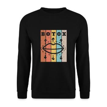 Botox Plastic Surgery And Aesthetic Nurse Injector - Unisex Sweatshirt - black - Front - Alina (178cm) & Michal (187cm)