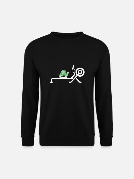 Erg Ergometer And Rowing Exercise Machine Rowing - Unisex Pullover - Schwarz