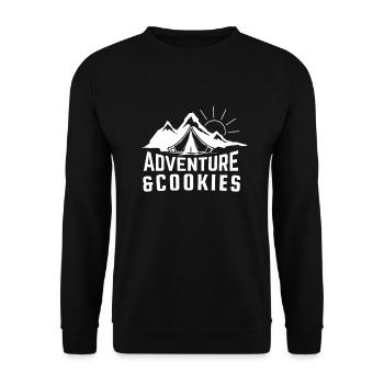 Scout Bakery Scouting Marchand de biscuits - Sweat-shirt Unisexe - noir - Devant - Alina (178cm) & Michal (187cm)