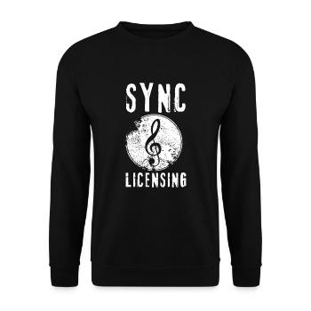 Sync Licensing Music Producer - Unisex Pullover - Schwarz - Vorne - Alina (178cm) & Michal (187cm)