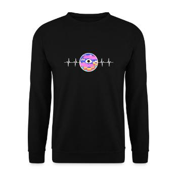 Psychedelic Research Volunteer - Unisex Pullover - Schwarz - Vorne - Alina (178cm) & Michal (187cm)