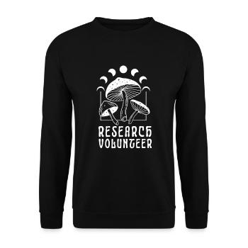 Psychedelic Research Volunteer - Unisex Pullover - Schwarz - Vorne - Alina (178cm) & Michal (187cm)