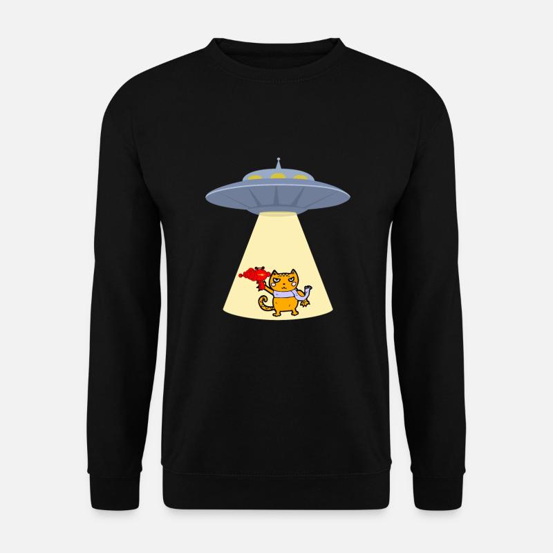 Cat With Laser Eyes - Unisex Sweatshirt - black