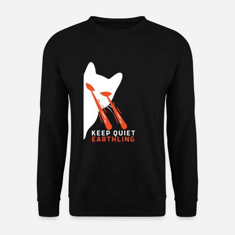 Chat avec des yeux laser - Sweat-shirt Unisexe - noir