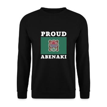 Native American Indian Abenaki - Unisex Pullover - Schwarz - Vorne - Alina (178cm) & Michal (187cm)