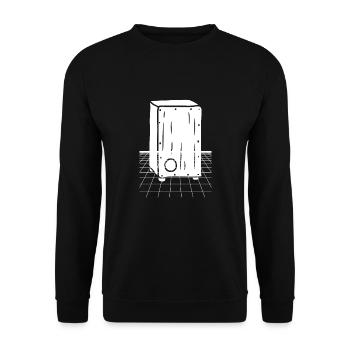 Cajon Box Drum Instrument Peruvian Cajon - Unisex Pullover - Schwarz - Vorne - Alina (178cm) & Michal (187cm)