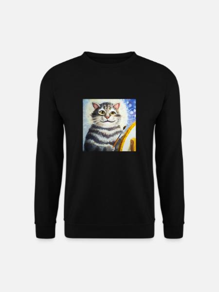 Cat Art History - Unisex Sweatshirt - black