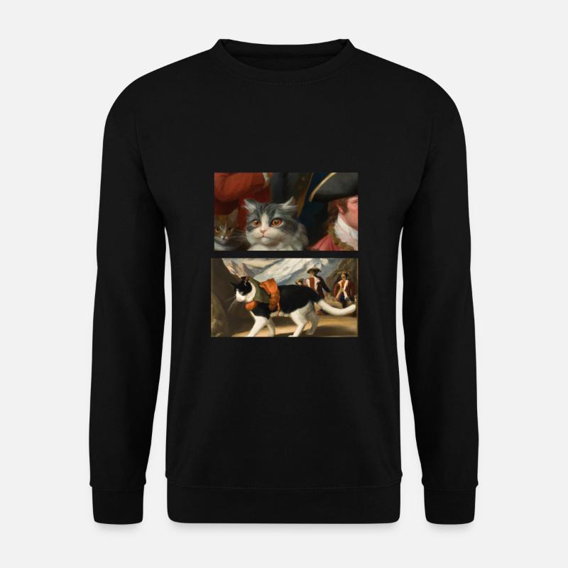 Histoire de l’art du chat - Sweat-shirt Unisexe - noir