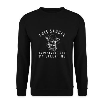 This Beard Is Taken - Bearded Man Valentines Day - Unisex Sweatshirt - black - Front - Alina (178cm) & Michal (187cm)