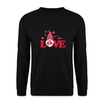 This Beard Is Taken - Bearded Man Valentines Day - Unisex Sweatshirt - black - Front - Alina (178cm) & Michal (187cm)