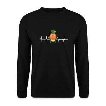 This Beard Is Taken - Bearded Man Valentines Day - Unisex Sweatshirt - black - Front - Alina (178cm) & Michal (187cm)