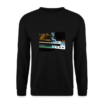 Pedal Steel Guitar - Unisex Pullover - Schwarz - Vorne - Alina (178cm) & Michal (187cm)