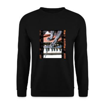 Pedal Steel Guitar - Unisex Pullover - Schwarz - Vorne - Alina (178cm) & Michal (187cm)