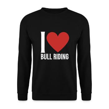 Future Bull Rider Steer Riding - Sweat-shirt Unisexe - noir - Devant - Alina (178cm) & Michal (187cm)