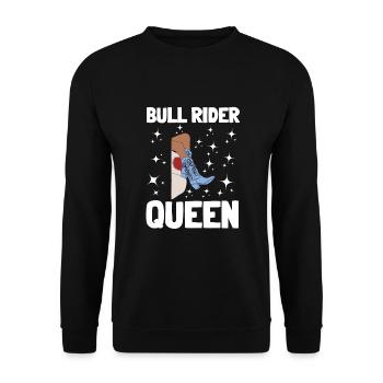 Future Bull Rider Steer Riding - Sweat-shirt Unisexe - noir - Devant - Alina (178cm) & Michal (187cm)