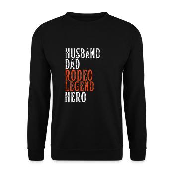 Future Bull Rider Steer Riding - Sweat-shirt Unisexe - noir - Devant - Alina (178cm) & Michal (187cm)