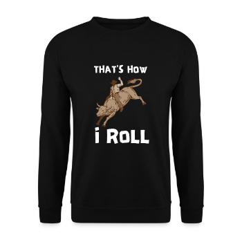 Future Bull Rider Steer Riding - Sweat-shirt Unisexe - noir - Devant - Alina (178cm) & Michal (187cm)