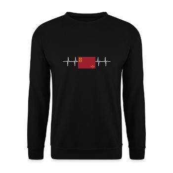 Spain Spanish Region Murcia - Unisex Pullover - Schwarz - Vorne - Alina (178cm) & Michal (187cm)