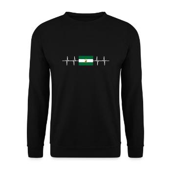 Spain Spanish Region Andalusia - Unisex Pullover - Schwarz - Vorne - Alina (178cm) & Michal (187cm)