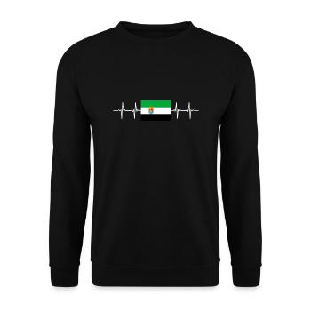Spain Spanish Region Extremadura - Unisex Pullover - Schwarz - Vorne - Alina (178cm) & Michal (187cm)