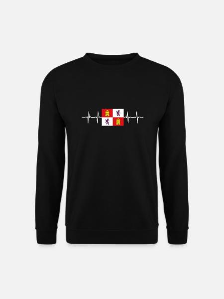 Espagne Région espagnole Castille-et-León - Sweat-shirt Unisexe - noir