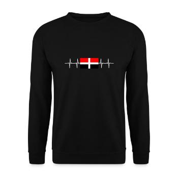 Italie Italien Vallée d’Aoste - Sweat-shirt Unisexe - noir - Devant - Alina (178cm) & Michal (187cm)