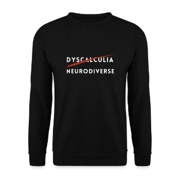SPED Neurodiversity Dyscalculia - Unisex Sweatshirt - black - Front - Alina (178cm) & Michal (187cm)
