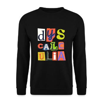 SPED Neurodiversity Dyscalculia - Unisex Sweatshirt - black - Front - Alina (178cm) & Michal (187cm)