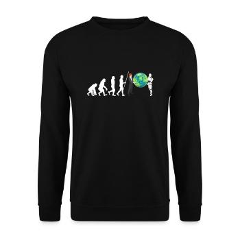 Artificial Intelligence Ai Chat - Unisex Sweatshirt - black - Front - Alina (178cm) & Michal (187cm)