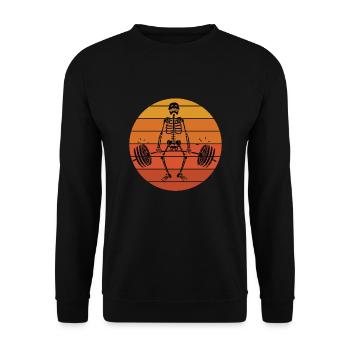 Weight Lifting Power Snatch - Unisex Sweatshirt - black - Front - Alina (178cm) & Michal (187cm)