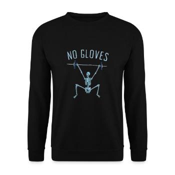 Weight Lifting Power Snatch - Unisex Sweatshirt - black - Front - Alina (178cm) & Michal (187cm)