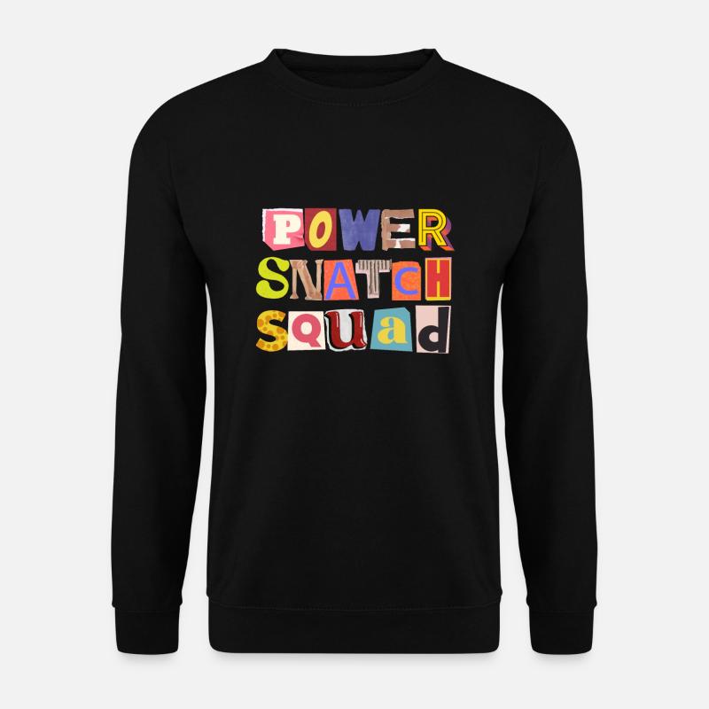 Weight Lifting Power Snatch - Unisex Sweatshirt - black