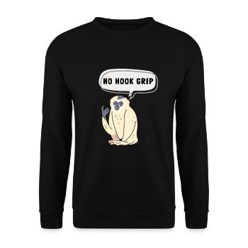 Weight Lifting Power Snatch - Unisex Sweatshirt - black - Front - Alina (178cm) & Michal (187cm)